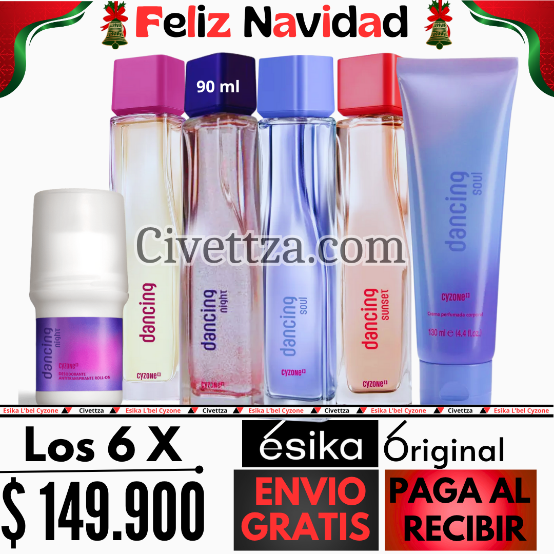 Dancing + Dancing Night + Dancing Sunset + Dancing Soul + Locion Soul + Desodorante