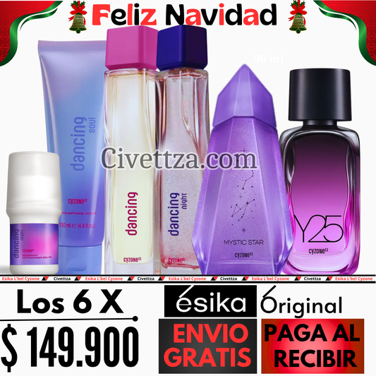 Mystic + Y25 + Dancing + Dancing NIght + locion + Desodorante