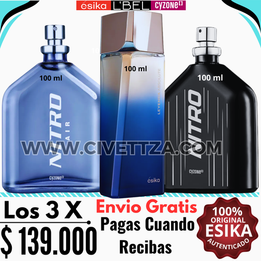 Absolute Leyenda + Nitro Air + Nitro Clasica