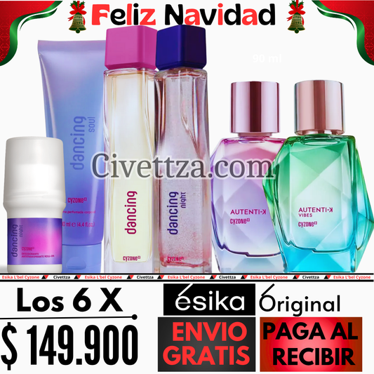 Dancing + Dancing Night + Autentik  + Autentik Vibes + Locion Soul + Desodorante