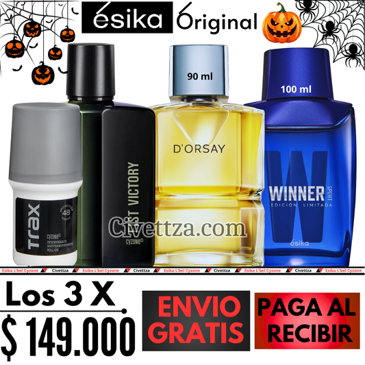 D'orsay + Winner Sport + Fist Victory + Desodorante Trax