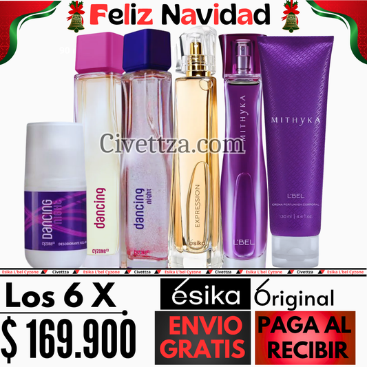 Dancing + Dancing Night + Expression + Mithyka + Locion + Desodorante